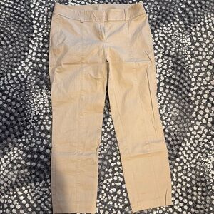 Ann Taylor “Carnegie Crop” Khaki Trousers